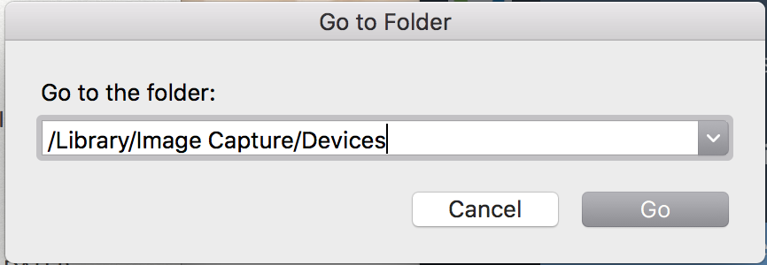 fujitsu scansnap driver for image capture on a mac sierra